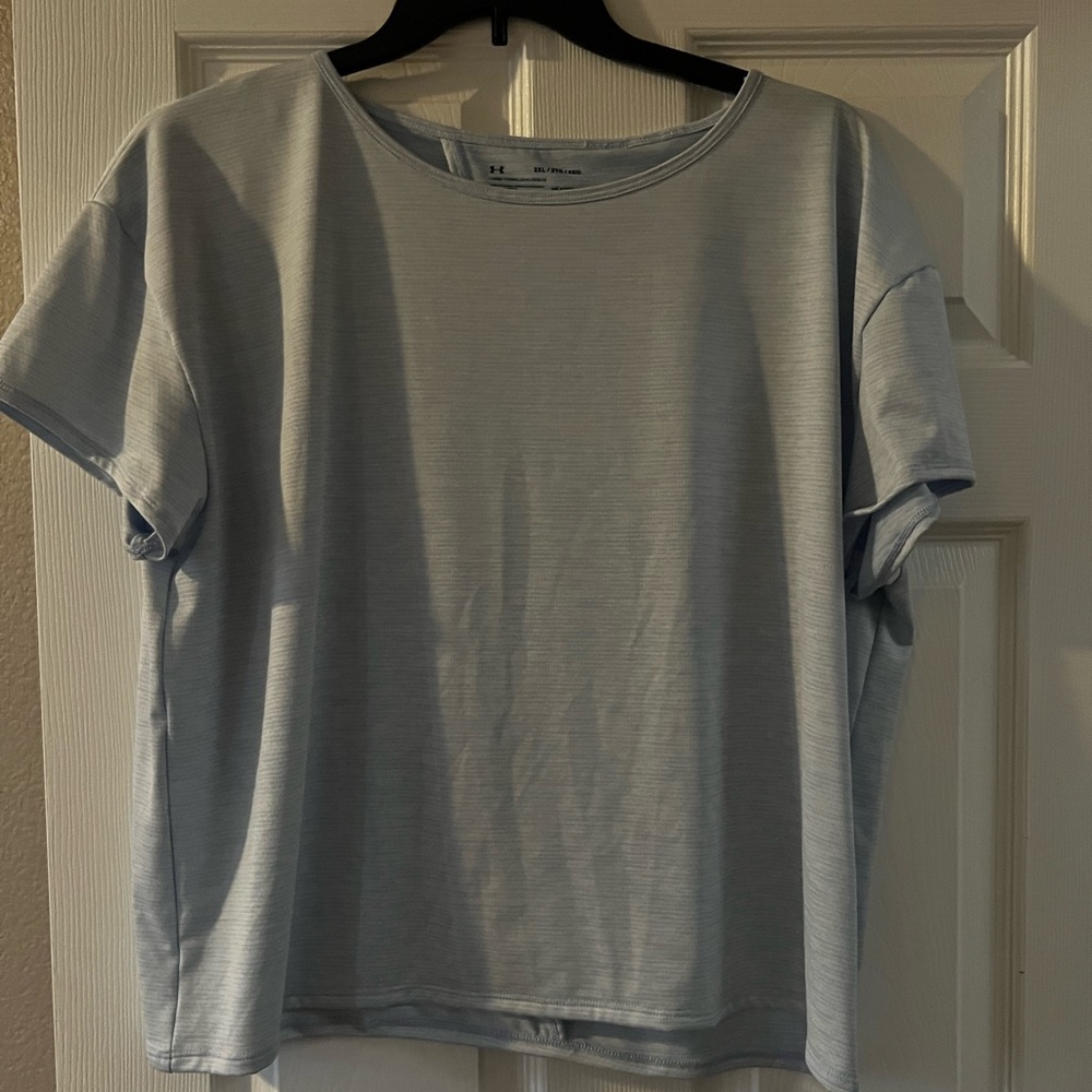 NWT Under Armor workout shirt in light blue